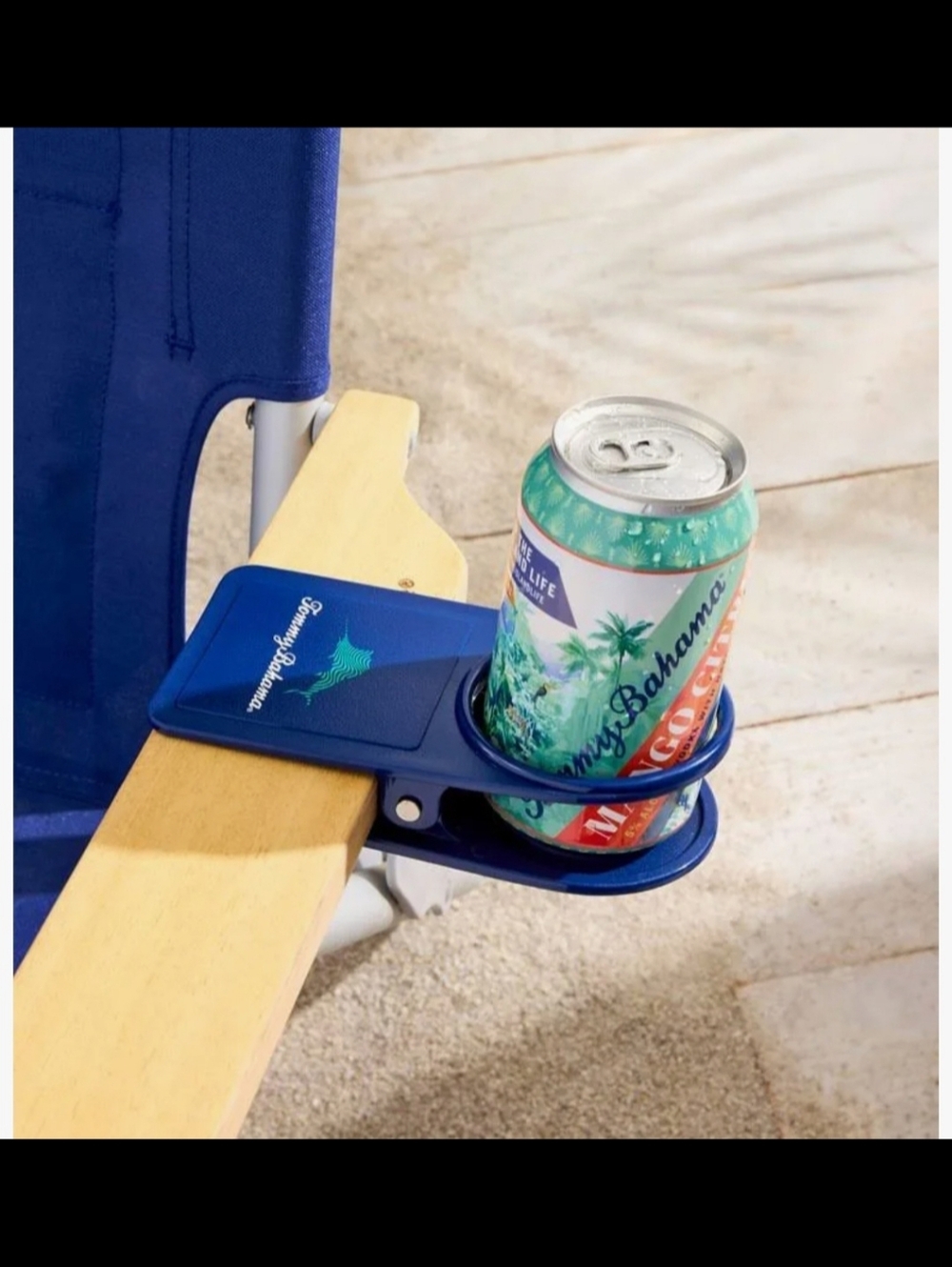 Tommy Bahama Navy Blue Drink Holder Set Of 2